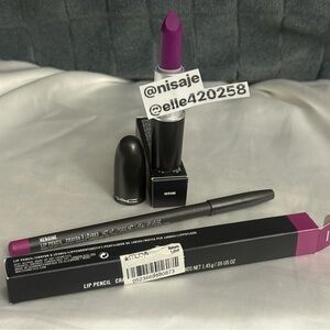 MAC Heroine Lipstick and Lip Pencil Set - Purple